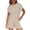 64#Brown, variant on 2 Piece Sets for Women Summer Outfits Cute Stripe T Shirts Shorts Matching Lounge Set Blue 2XL