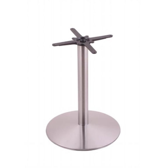 Holland 30" Round Style Stainless Table Base - 22" Round Base