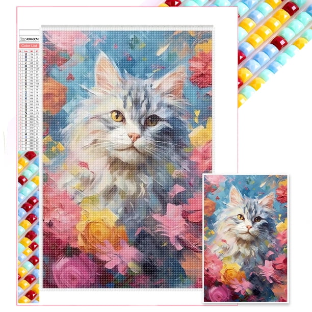 Kit Con Cuentas Cuadradas 5D DIY Pared para El Arte 45x65cm