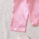 thumbnail image 4 of Odeerbi 8-13 Años Niños Niñas Pijama Verano Satén Rayas Manga Larga Solapa Muesca Camisa Pantalones Conjunto Suave Pijama, 4 of 9