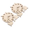 thumbnail image 1 of CTIRCHIU 2 Sets Telling Time Teaching Clock DIY Clock for Kids Beige Time Learning for Home Use, 1 of 8