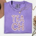 thumbnail image 4 of Comfort Colors® Teacher Leopard Shirt, Teach Love Inspire T-Shirt, Gift for Teachers, Animal Print Teaching Tee, New Teacher Gift, 4 of 6