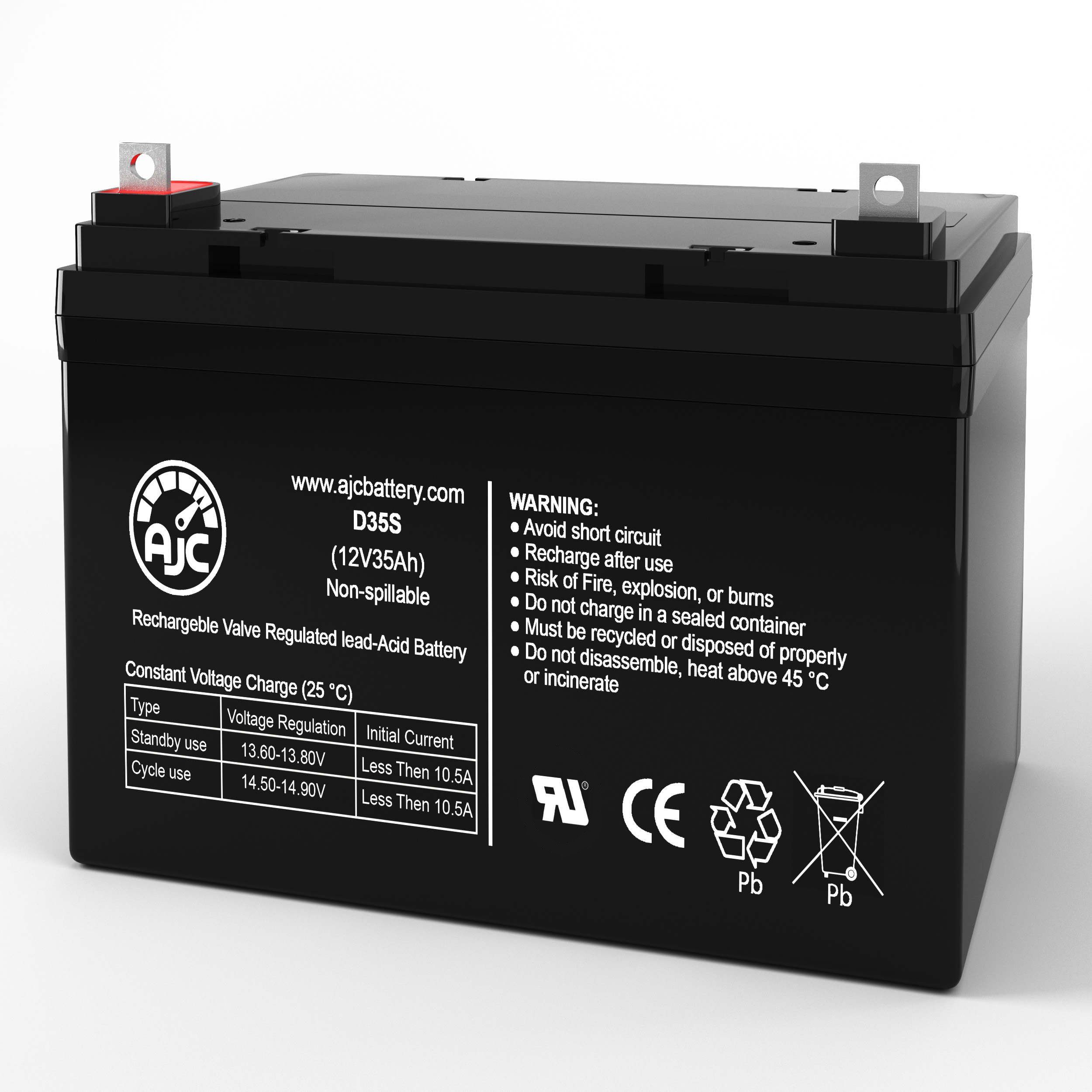 K&K Jump N Carry 12V 35Ah Jump Starter Battery - This Is an AJC Brand Replacement - image 1 of 6