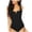 Black, variant on MSJUHEG Plus Size One Piece Swimsuit,Cross Back,One Piece Swimsuits,High Waisted Bikini Sets for Women,High Cut Backless,Swimwear Monokinis,Bandeau Bathing Suits Black L
