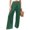 Green #020, variant on Women's Palazzo Lounge Pants Wide Leg High Waist Pull-On Flowy Toursers with Pockets XL