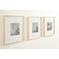 thumbnail image 3 of Kate and Laurel Inglewood Modern Wall Picture Frame Set of 3, 16x20 matted to 8x10, Natural Wood, Three-Piece Frame Set for Gallery Wall Accent Set in Living Room Decor, 3 of 9