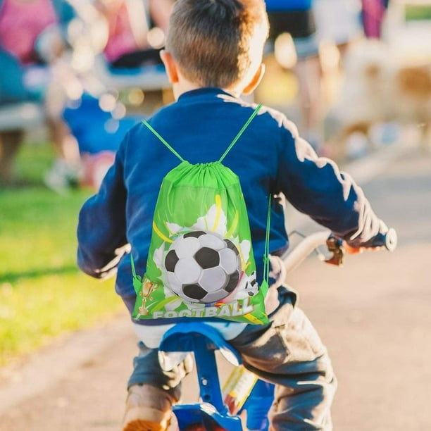 3 Pieces Children Soccer Bag Drawstring Party Themed Party Sports Storage Football Backpack Ball Holder Fitness Non woven Fabric Portable Walmart