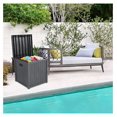 wangc123 Outside Storage Box 51 Gallon Deck Boxes Outdoor waterproof