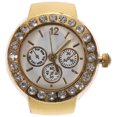 thumbnail image 1 of Relojes de anillo de diamantes de imitación Reloj de anillo de dedo de cuarzo reloj de anillo elástico Festival de regalo, 1 of 7