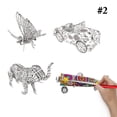 thumbnail image 3 of Coloring Puzzle Set 3D Funny Creative DIY Puzzle Painting Kit Puzzle Model Kit, 3 of 10
