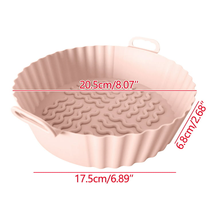 Hinvhai Clearance Reusable Air Fryer Silicone Baking Pan Air Fryer Silicone  Pad Air Fryer Lined 7.5 Inch 