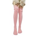 thumbnail image 1 of Female Stocking, Solid Color Jacquard Thigh High Sock Long Tube Socks, 1 of 3