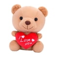 thumbnail image 2 of Juguete de peluche de peluche con forma de oso de corazón, regalo de cumpleaños, muñeco de peluche con oso para su amante, juguete de empresa navideña, 2 of 8
