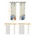 thumbnail image 6 of Fsddascl Autumn Pumpkin Blackout Curtains for Bedroom/Living Room, Thermal Insulated Kitchen Curtains, Thanksgiving Blue Eucalyptus Leaf Beige Grommet Darkening Window Treatment Drapes 52"x63"x2, 6 of 6