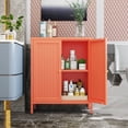 thumbnail image 2 of Bathroom Floor Cabinet,Storage Cabinet with Adjustable Shelf,Modern Freestanding Organizer,Farmhouse Buffet Sideboard,Accent Cabinets for Bathroom,Kitchen,Entryway, 2 of 6