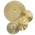 thumbnail image 5 of Minkissy 4Pcs Golden Metal Wall Art Room Decor Irregular Circle Design Material 24.5X24.5X0.2in, 5 of 8