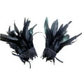 thumbnail image 3 of Muñequeras de plumas, accesorio de disfraz para mujer, de plumas, s de muñeca de Halloween con cinta para fiesta de cosplay Negro Hugo Puños de muñeca, 3 of 7