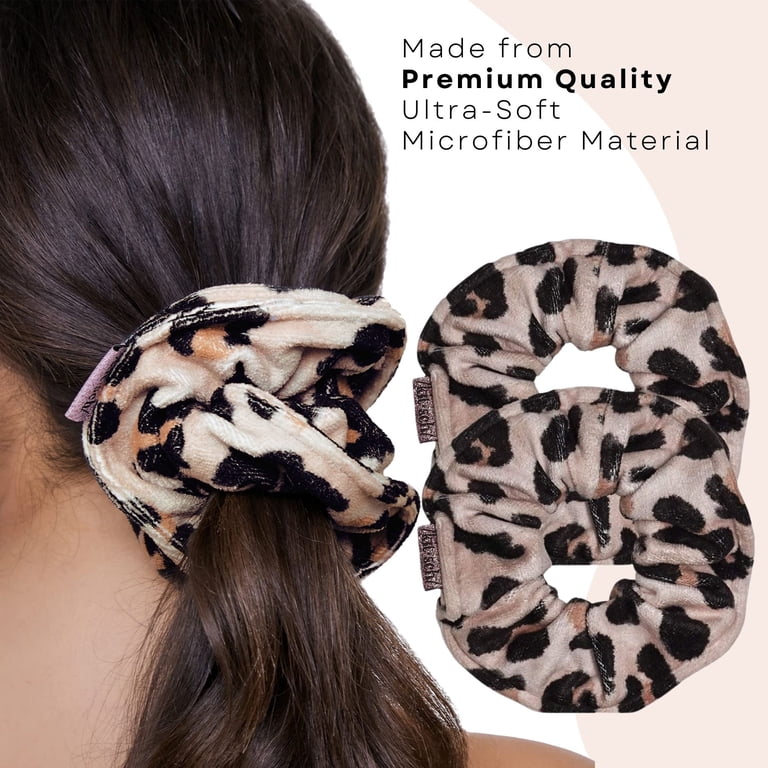 Kitsch Ultra Soft Microfiber Hair Towel Scrunchies, Quick Drying