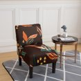 thumbnail image 5 of Rosnek Printed Floral Armless Chair Cover, Wing Back Chair Slipcover, Stretch Furniture Protector Cover Removable, 5 of 6