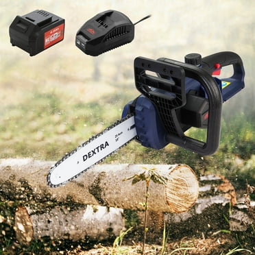 Dextra 20V Cordless Chainsaw Battery Powered Brushless Chain Saw for Tree Felling, Limbing, Pruning, and Firewood,4.0Ah Battery and Charger Included