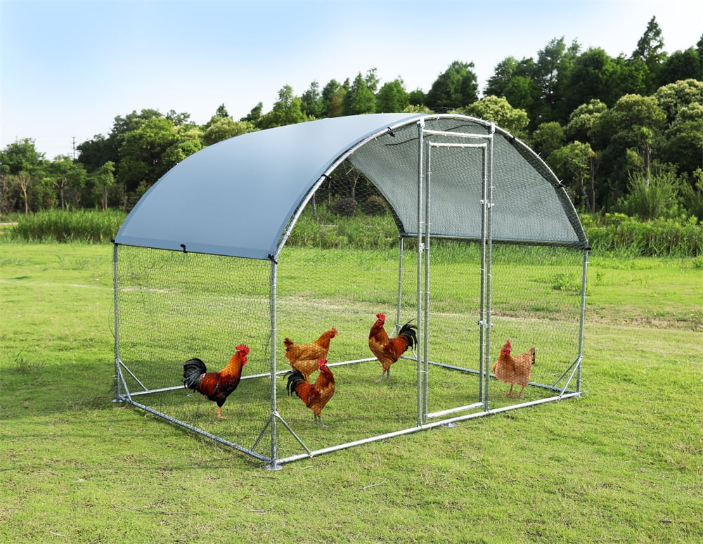 Large Metal Chicken Coop Upgrade TriSupporting Wire Mesh Chicken Run
