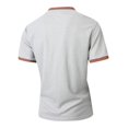 thumbnail image 5 of IhhxPro Men's Short Sleeve Henley T-Shirt with Button Detail Contrast Collar Casual Cotton Slim Fit Everyday Wear Summer Top S-3XL, 5 of 7