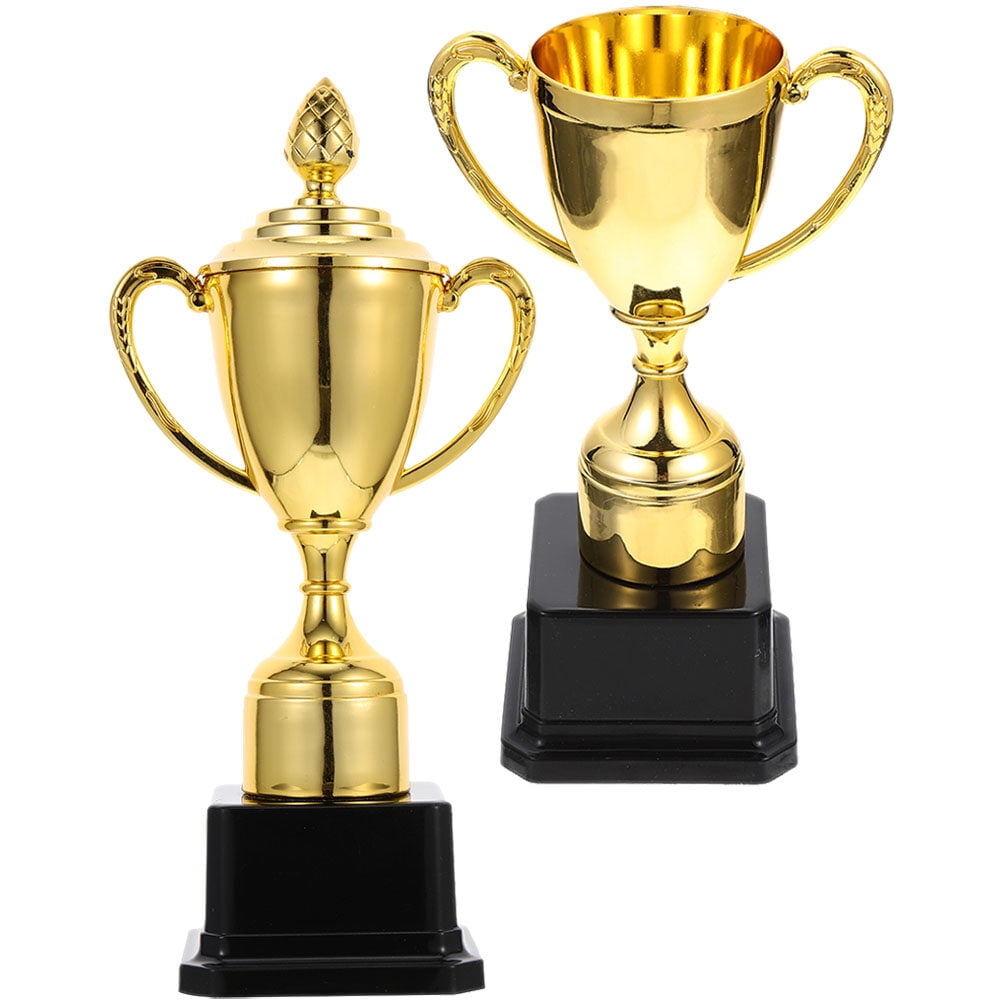 Toyandona 2Pcs Plastic Trophy Awards for Competition Winners Decorative Party Favors