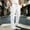 White, variant on Dpytoraw Men's Heavy Fleece Cargo Pants Outdoor Workwear with Pockets All Season Trousers Black L