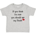 thumbnail image 3 of Inktastic Cute Uncle Boys or Girls Baby T-Shirt, 3 of 5