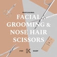 thumbnail image 6 of ONTAKI Facial Hair Grooming Scissors 2 Pack Curved & Straight Blade Precision Trimming Kit for Barbers, 6 of 7