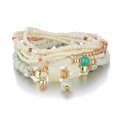 thumbnail image 4 of 8pcs Bohemian Beaded Turquoise Charm Bracelet - Handmade with Love!, 4 of 5