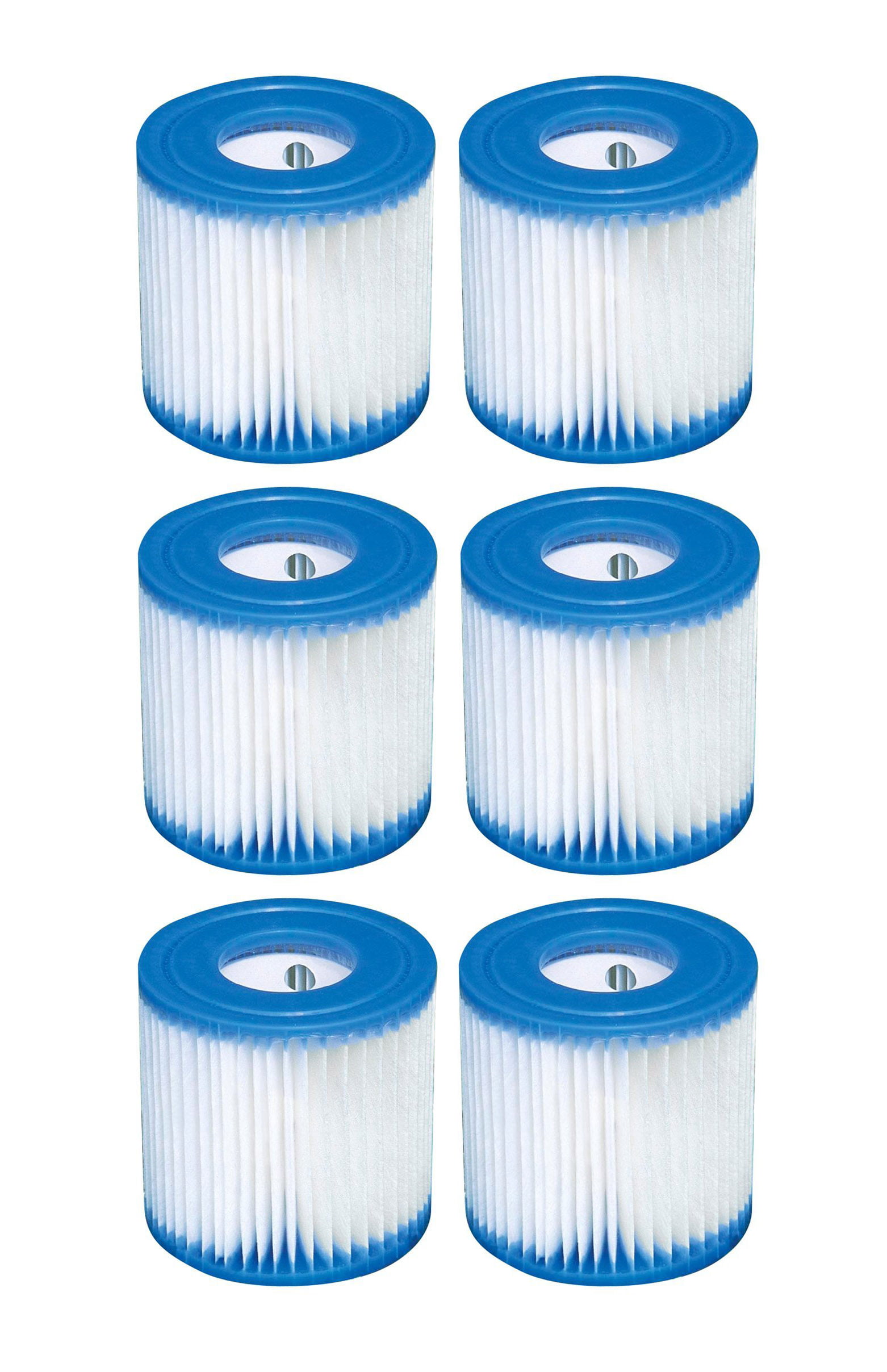 6 x Bestway Filter Cartridge Pool Filter Replacement Filter Lay-Z-Spa Size 6 58323