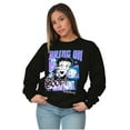 thumbnail image 3 of Kanji Style Cartoon Bring on the Boop Women Crewneck Sweatshirt Brisco Brands M, 3 of 6