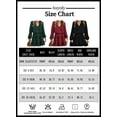 thumbnail image 4 of Asyoly Womens Dresses Long Sleeve Casual Tunic Dress Chiffon Babydoll Ruffle Swing Shift Dress Solid Color Mini Dress Drawstring V Neck Flowy Dresses, 4 of 5