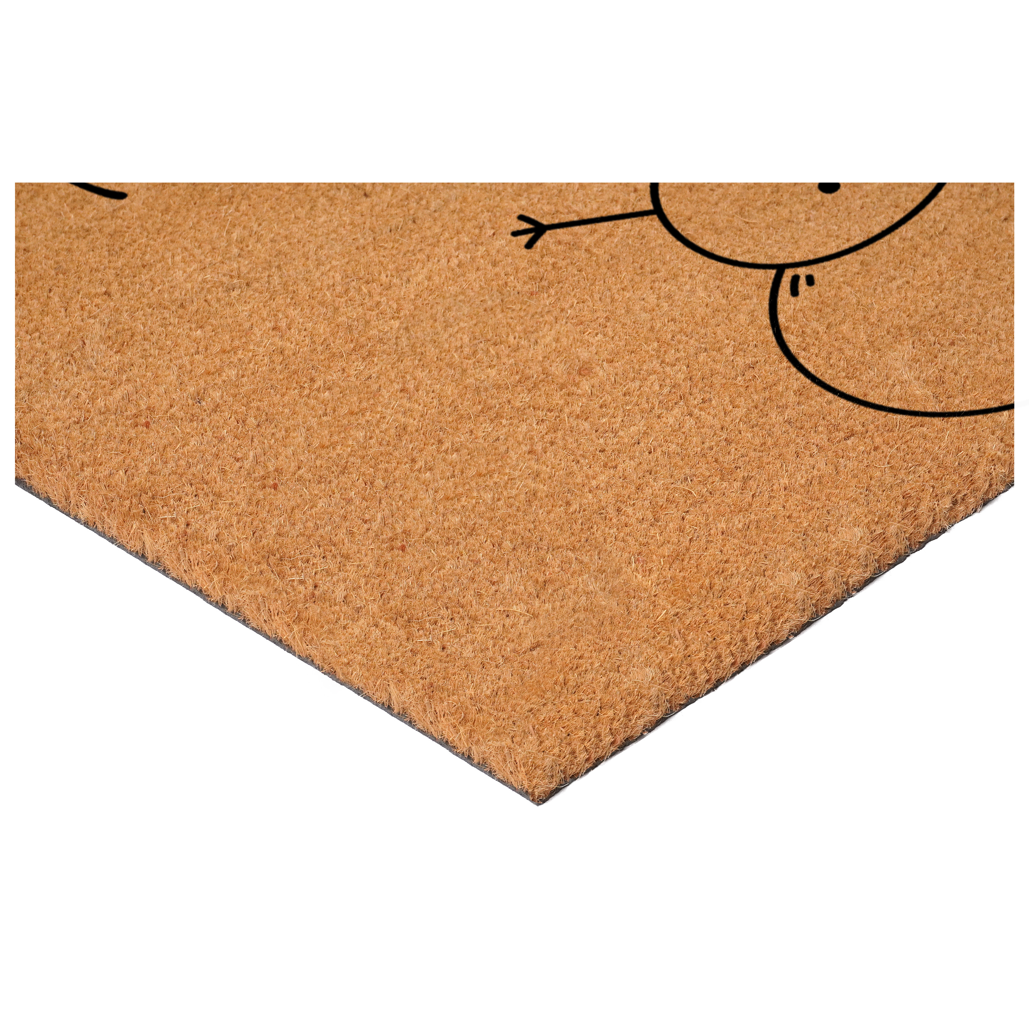 Merry Snowman Doormat, 17" x 29"