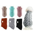 thumbnail image 3 of Dog Winter Knit Sweater, Cozy Warm Pet Clothes for Small Dogs Fall Winter Outfit, 3 of 9