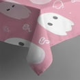 thumbnail image 3 of Pastel Halloween Ghost Pattern Rectangle Tablecloth 60"x84",Waterproof Polyester Rectangle Table Cloth, Wipeable Spillproof Polyester Tablecloth for Dining, Camping, Indoor and Outdoor, 3 of 5