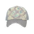 thumbnail image 2 of Top Headwear Sparkly Sequin Mesh Back Adjustable Baseball Cap - Silver, 2 of 4