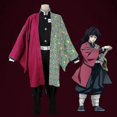 thumbnail image 1 of Conjunto de disfraz de Cosplay de Demon Slayer de anime para niños Conjunto de traje de Tanjirou Nezuko -autoeuro, 1 of 4