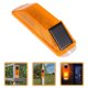 thumbnail image 2 of Luz de advertencia con energía solar, lámpara solar para exteriores, luz de precaución solar para jardín y patio, 2 of 4