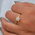 thumbnail image 6 of Jewelerix 1 CT Moissanite Diamond Engagement Ring VVS1 14K Plated Yellow Gold Princess Cut Ring Proposal Ring, 6 of 7
