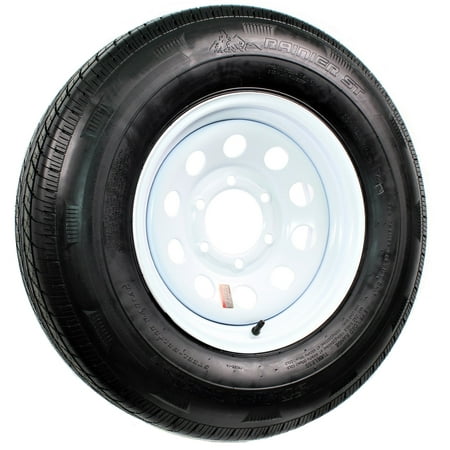 eCustomrim Radial Trailer Tire On Rim ST235/80R16 Load E 6 Lug White