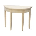 thumbnail image 1 of Mini escritorio de casa de muñecas semicircular 1/12, adornos para muebles, mesa de comedor, duradero para niños, decoración de muebles para muñecas,, 1 of 9