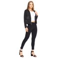 thumbnail image 2 of Saco Mujer Blazer Cierres Negro Casual Formal Cómodo negro M Incógnita 550371, 2 of 5