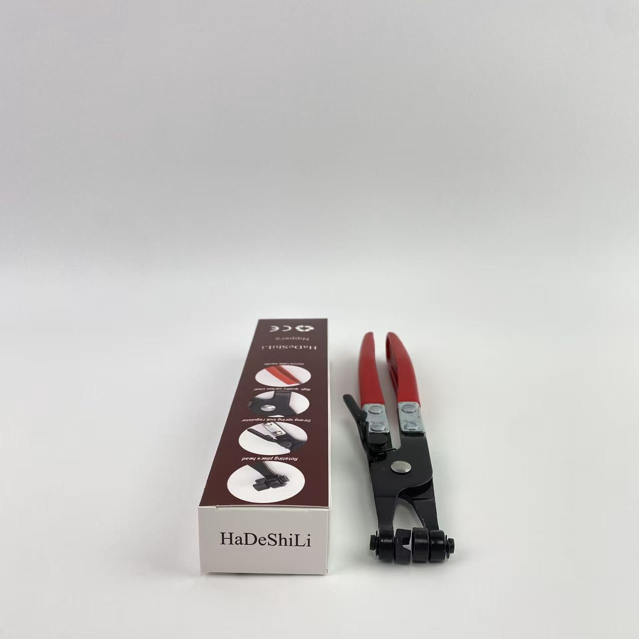 HaDeShiLi Nippers,Hose Clamp Plier Repair Tool with Swivel Clamp Pliers with Locking Device Swivel Flat Band