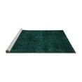 thumbnail image 2 of Ahgly Company Machine Washable Indoor Rectangle Persian Turquoise Blue Bohemian Area Rugs, 5' x 8', 2 of 4