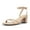 NUDE-PU, variant on Women's Chunky Block Strappy Heels Square Open Toe Ankle Strap Comfortable Wedding Party Dressy Low Heeled Sandals Shoes
