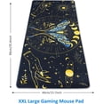 thumbnail image 2 of XXL Large Gaming Mouse Pad - Mystical Moth Mouse Pad 35.4" x 15.7" Extended Desk Mat with Stitched Edges, Non-Slip Base Water Resist Keyboard Pad, Big Mouse Pad for Gamer, Office, Home, 2 of 6