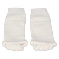 thumbnail image 1 of Toe Spacer Socks, Multifunctional Foot Alignment Socks Elastic Stretchy Improves Circulation Protection Reduce Pain  for Gym White, 1 of 7