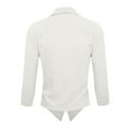 thumbnail image 3 of Hybrid & Company Womens Casual Work Office Open Front Blazer Jacket with Removable Shoulder Pads Made in USA, 3 of 4